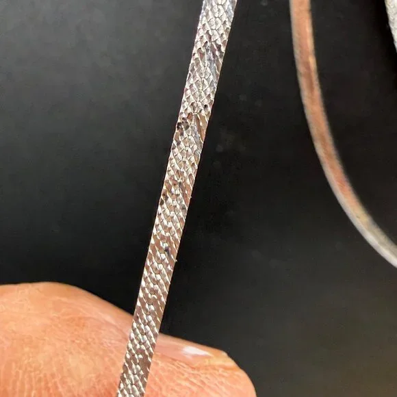 Milaan Women's Necklace Triple Strand Sterling Silver 60 inches NWT